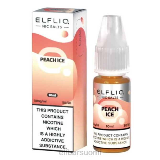 elfbar elfliq nic -suolat - persikkajää - 10ml-20 mg/ml HZ6J186